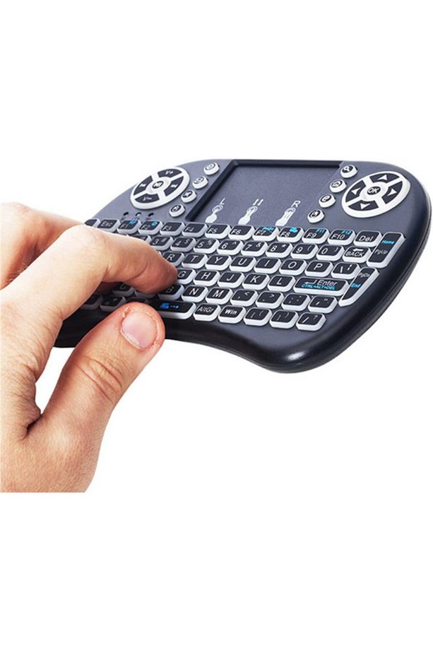 Mini Kablosuz Klavye Touchpad 2.4 GHZ i8 Klavye Mobil Akıllı TV Uzaktan Kumanda PC Android TV Box - 3