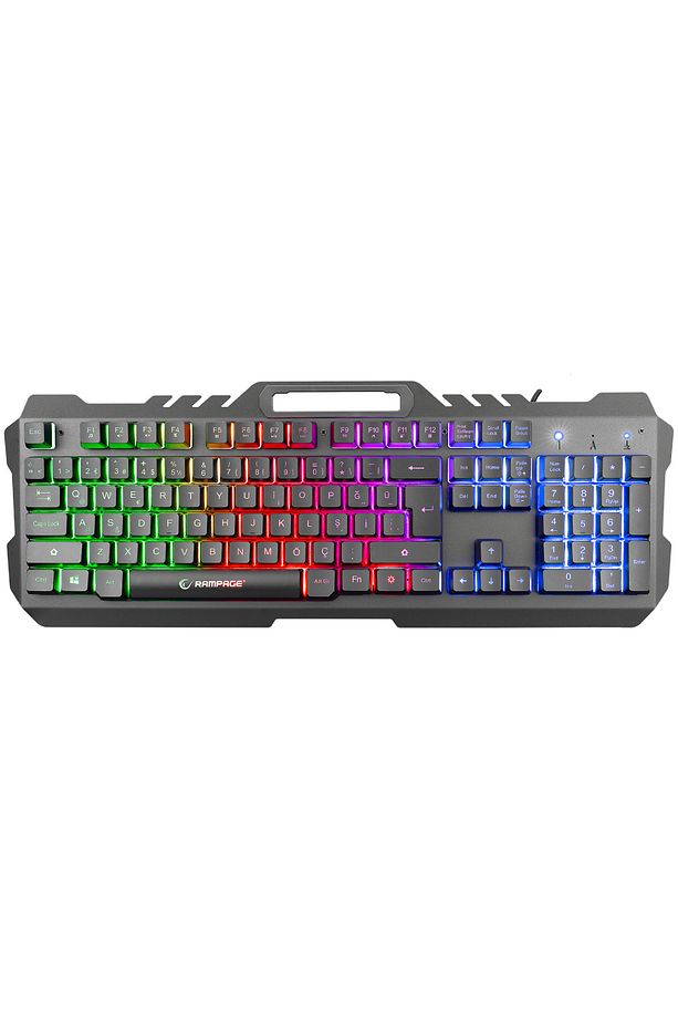 Jammer Klavye Mouse Gaming Oyuncu Seti 7200 Dpi Single Rainbow - 2
