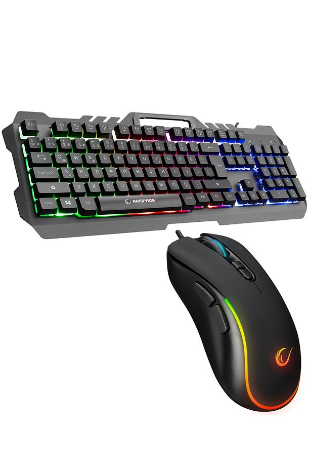 Jammer Klavye Mouse Gaming Oyuncu Seti 7200 Dpi Single Rainbow - 1