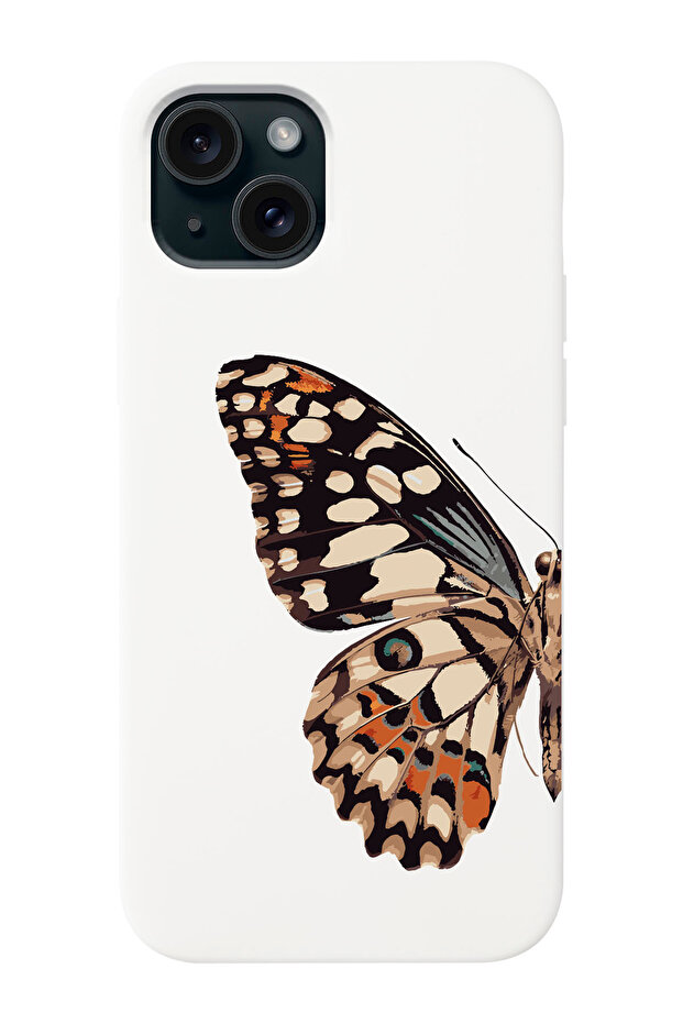 حافظة هاتف متوافقة مع هاتف Iphone 15 PLUS بنمط جناح الفراشة - 1