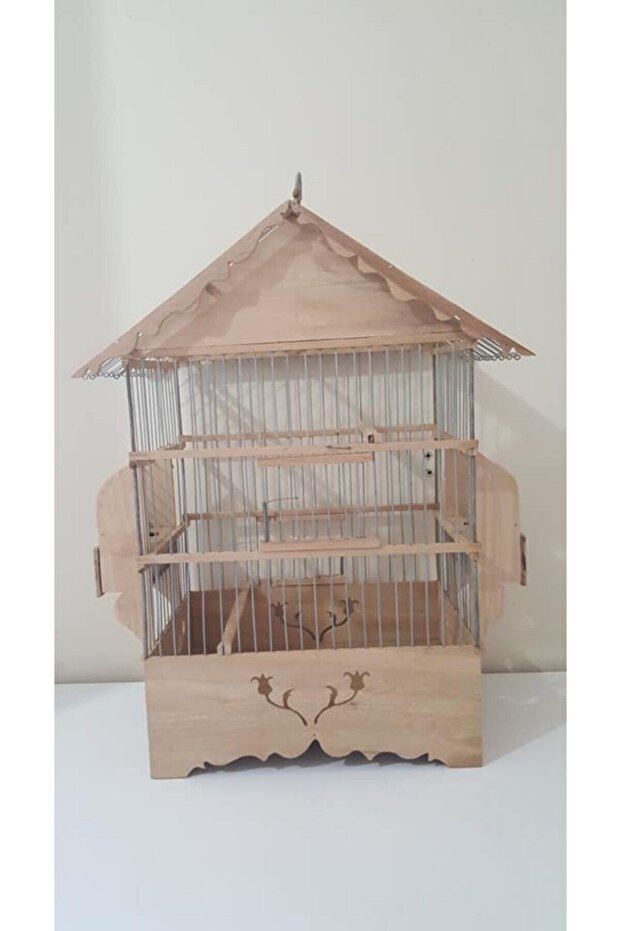 Çatılı Ahşap Saka Kafesi - 2