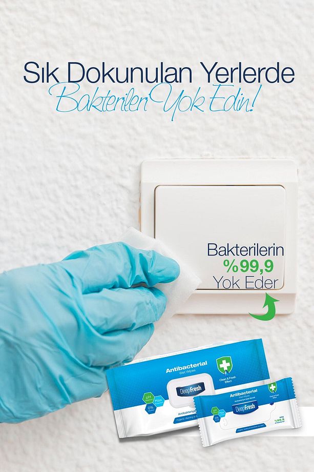 Antibakteriyel Islak Mendil 3 X 100 Yaprak - 4
