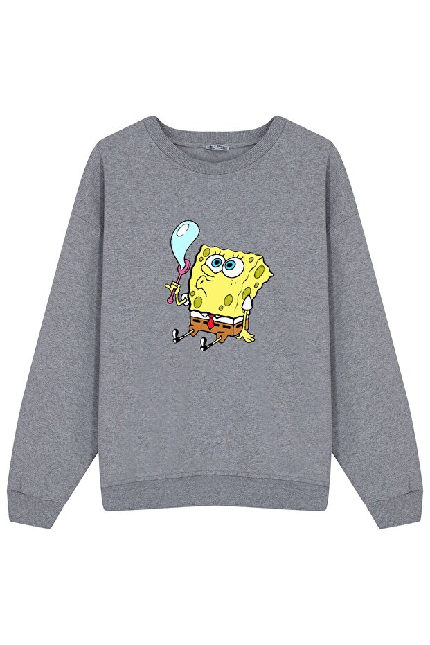 Gri Unisex Sweat Sünger Bob - 1