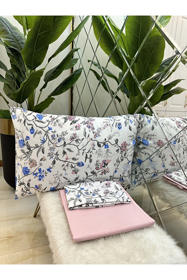Life Double Sheet Pillow Set Powder