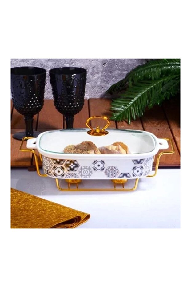 Twn019 Oval Wire Porcelain Pot 34 cm