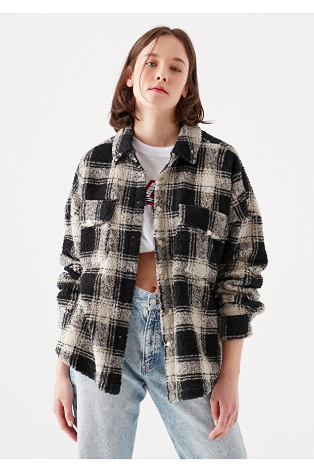 Siyah Kareli Gömlek - 1