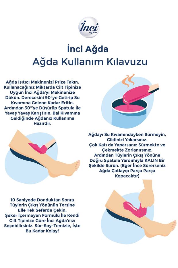 4x200g Ağda Ağda Makinesi Tüy Azaltıcı Sprey Beyazlatıcı Krem - 2