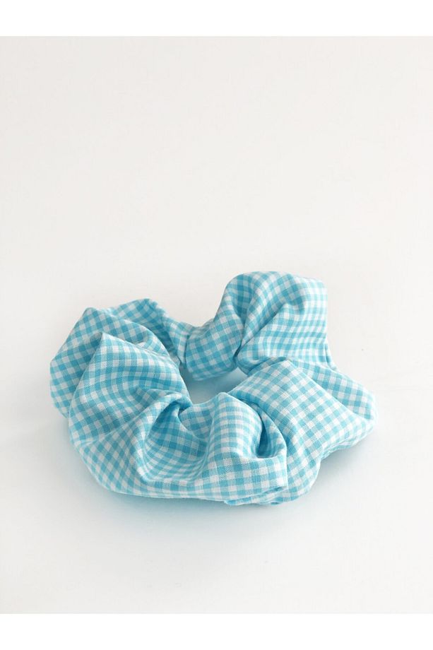 Çeşitli Renklerde 7'li Pötikare Scrunchie Toka Seti - 4