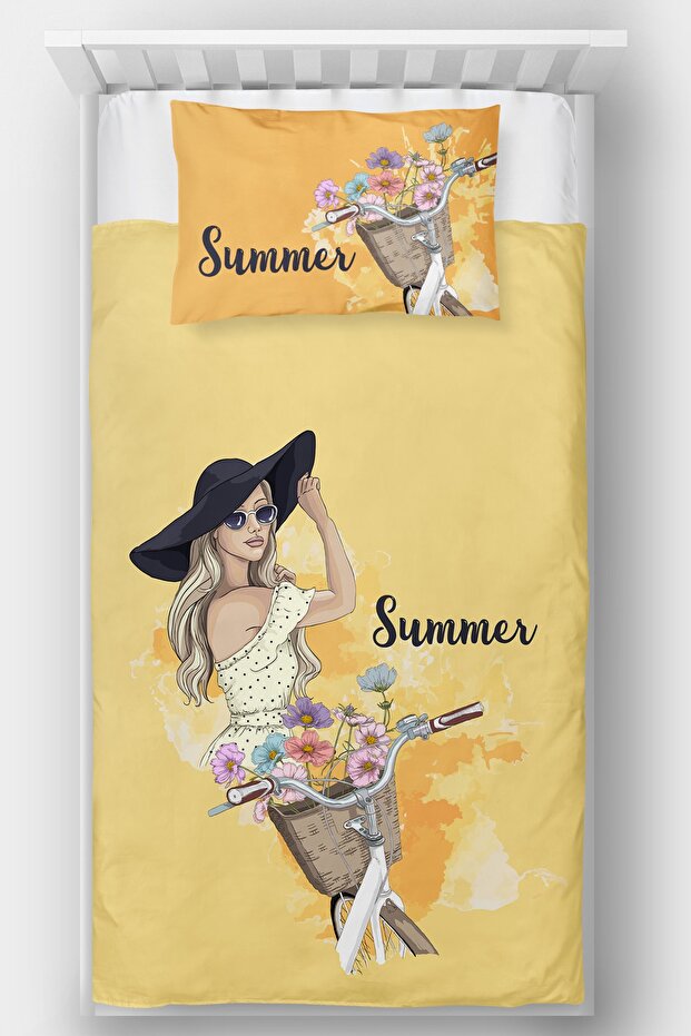 Summer Themed Single Bedspread