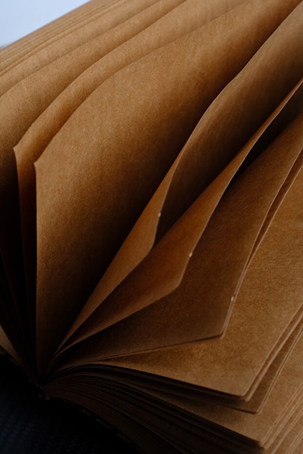 Handmade Leather Memory Book Candy Orange - 2