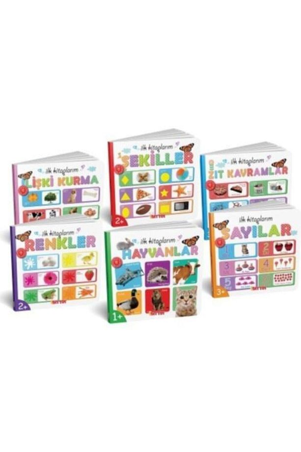 Ilk Kitaplarım 6 Lı Set ( Sayılar,renkler,zıt Kavramlar,şekiller,hayvanlar,ilişki Kurma) - 1