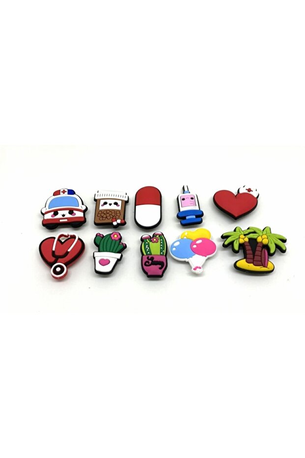 10 Pieces of Slipper Ornaments Jibbitz C-1