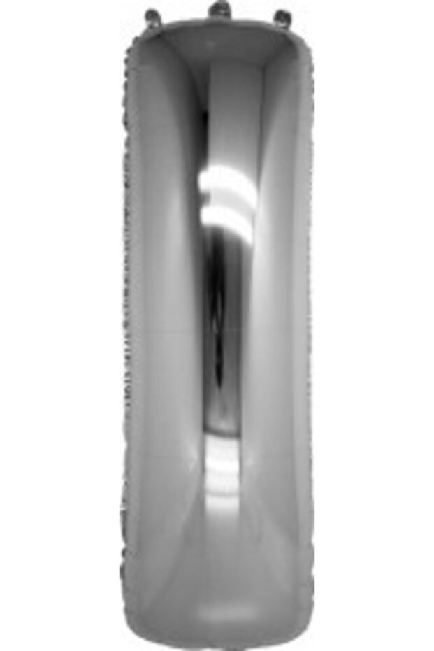 Foil Balloon Letter I Silver Color 100 Cm