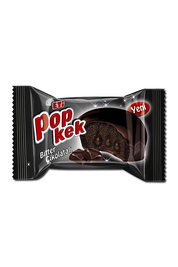 Popkek Bitter Çikolatalı Kek 55 g x 24 Adet - 4