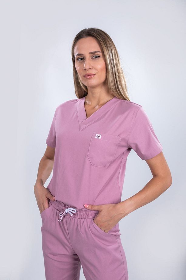 Soft Likralı Takım Forma unısex,takma Kol,gül Kurusu - 3