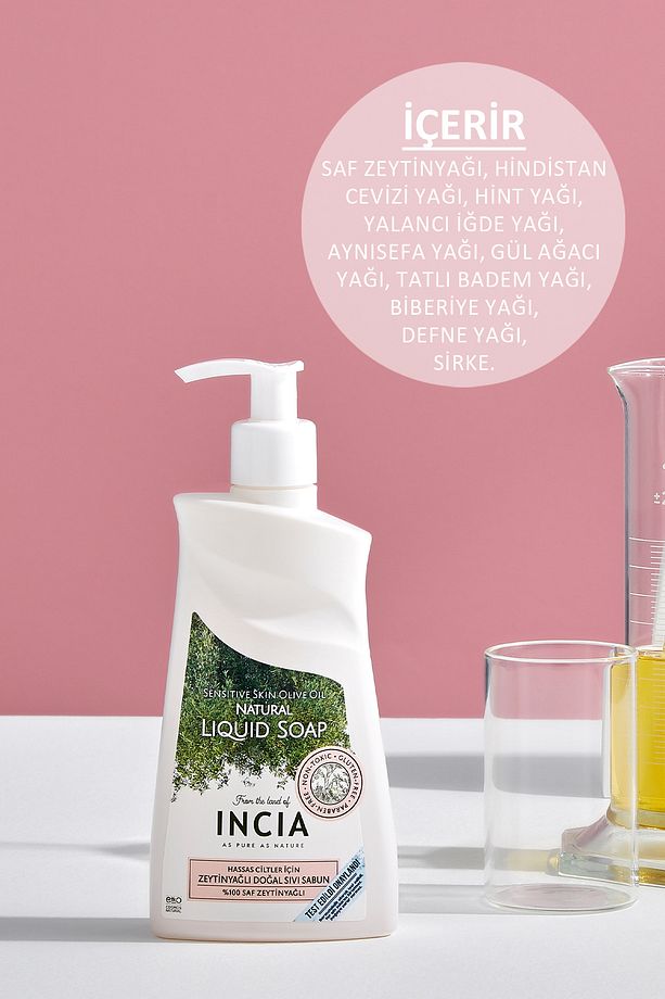%100 Doğal Sıvı Kastil Sabunu Hassas Ciltler İçin Zeytinyağlı 10 Bitkisel Değerli Yağ Vegan 250 ml - 4