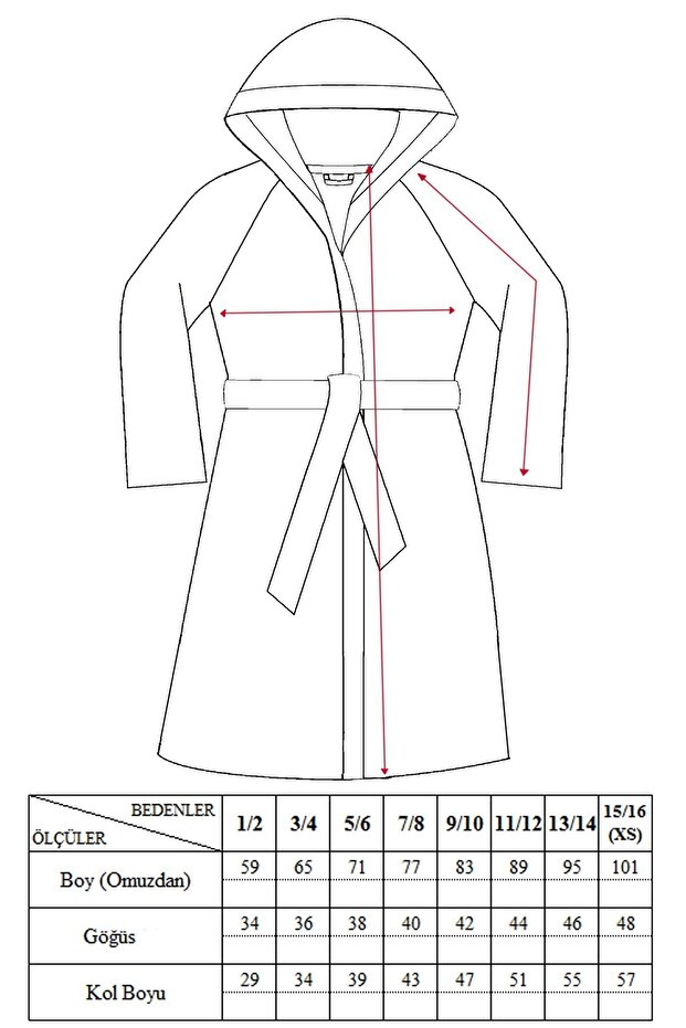 Kapşonlu Bornoz - 6