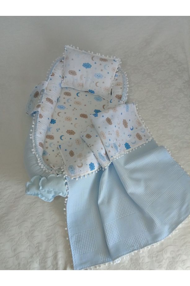 Puset örtüsü puset minderi ,emzirme yastığı, babynest ve yastık, battaniye , altaçma ve yastık - 2