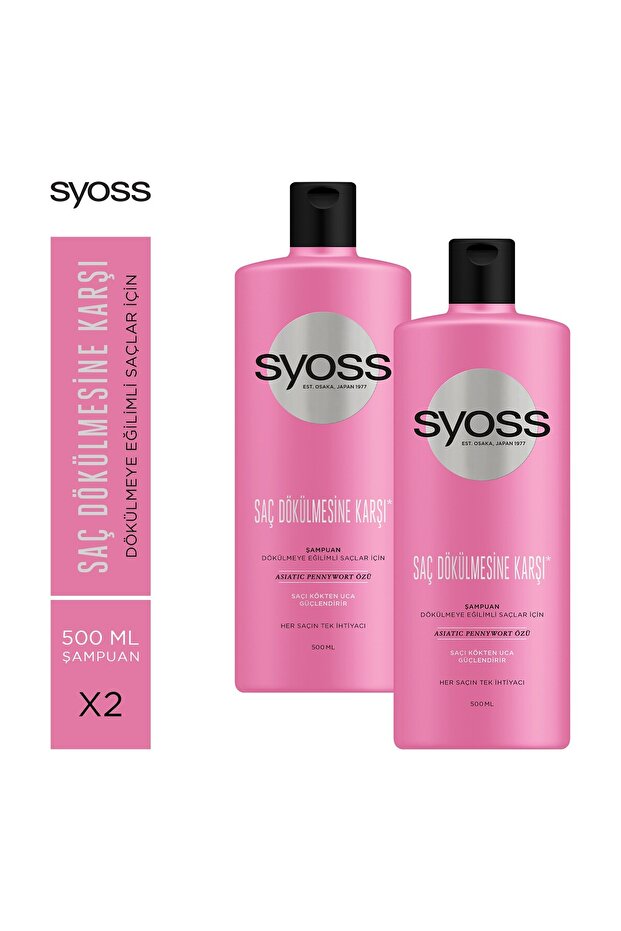 Şampuan Saç Dökülmesine Karşı 500 ml 2 Adet - 2