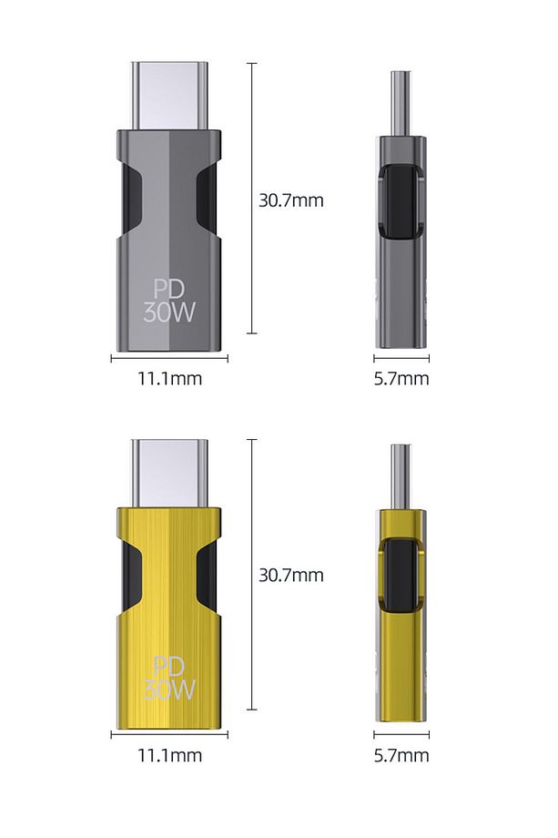 Type-C To Lightning Çevirici Şarj Giriş Yeri Çevirici 30w (Sadece Şarj Etmek için Kullanılır) - 2