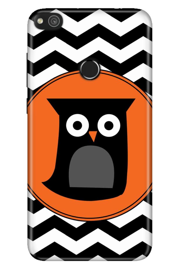 Huawei P9 Lite 2017 Compatible Case Patterned Printed Silicone Zigzag Owl