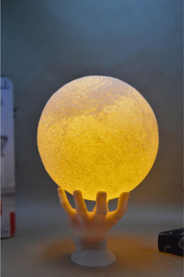 12cm El Stand Neon Led Lamba Hediyelik Eşya Avize Masa Lambası Gece Lambası Moon Yılbaşı Hediye - 2