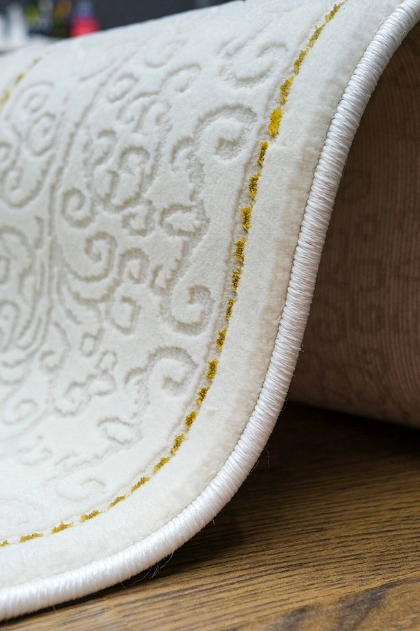 Vintage Krem Gold Oturma Odası Ve Salon Halısı - 6