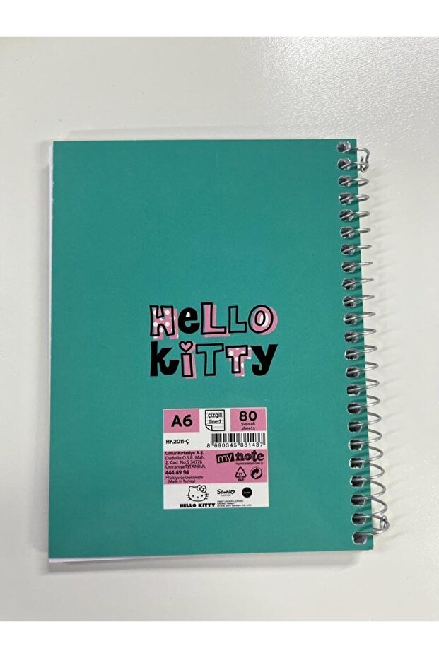 Hello Kitty Notepad A6 80pStriped - 2