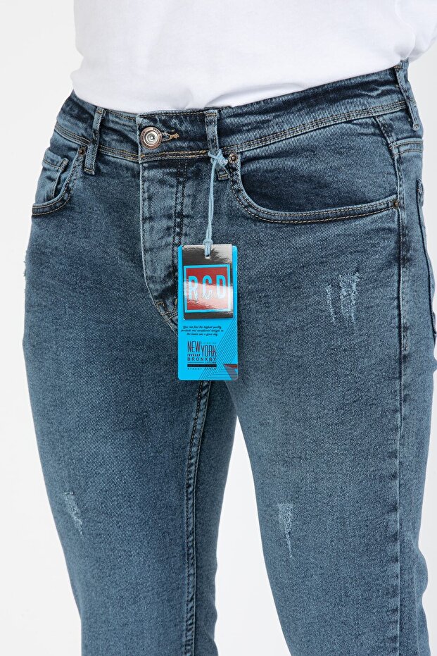 Blugi slim din lycra pentru bărbați - 7