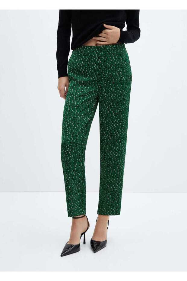 Çiçekli pantolon - 1