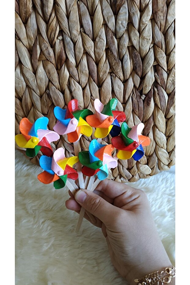 Polyester 3lü Saksı Süsü - 3