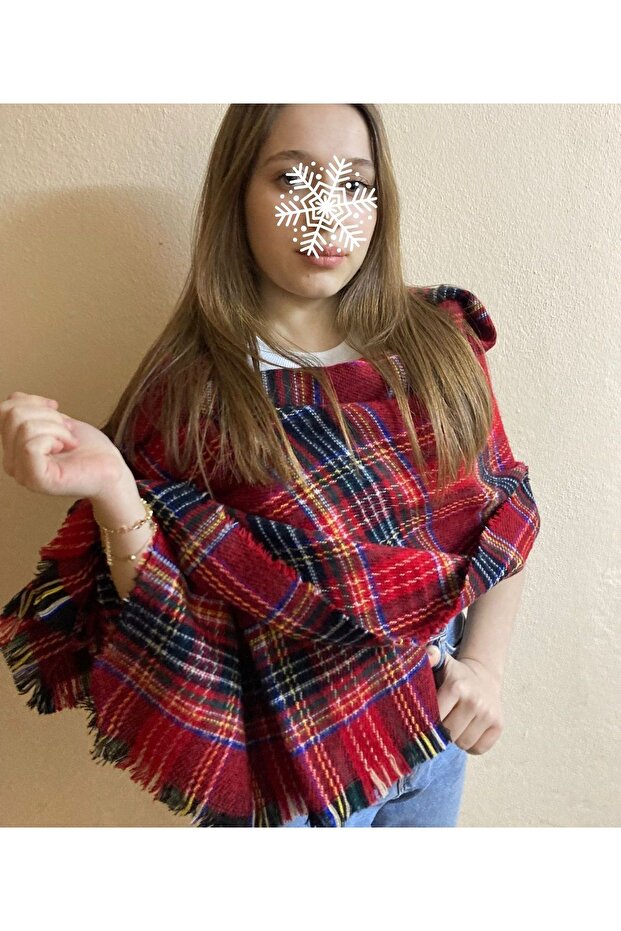 Women's Winter Colorful Plaid Scarf - Shawl - Valentine's Day Gift
