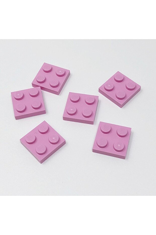Moc Custom Accessory Creator Plate 2 X 2 Flat Brick Light Pink 6 Pieces Will Be Sent