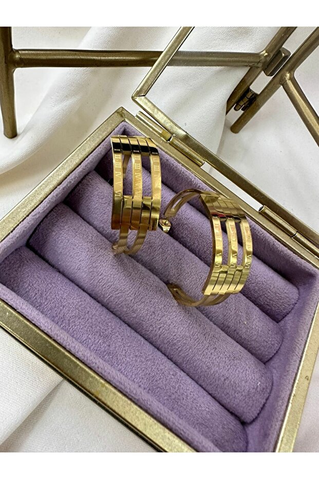 Çelik Gold Küpe