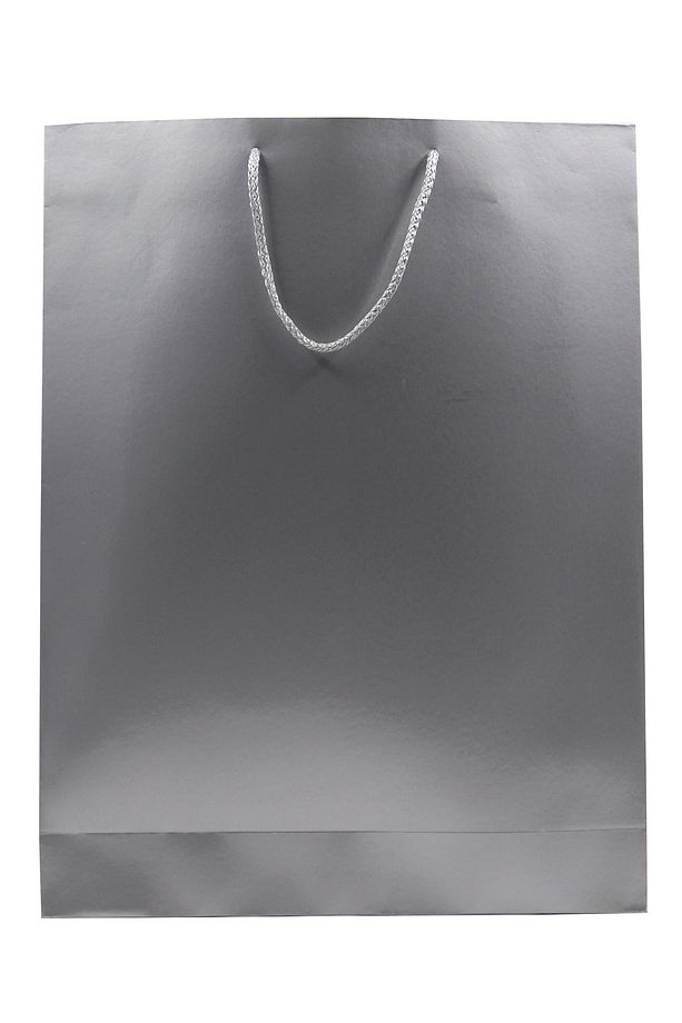 Gümüş Premium Karton Çanta 35 x 45 x 9 cm 2 Adet Hediye Poşeti - 2