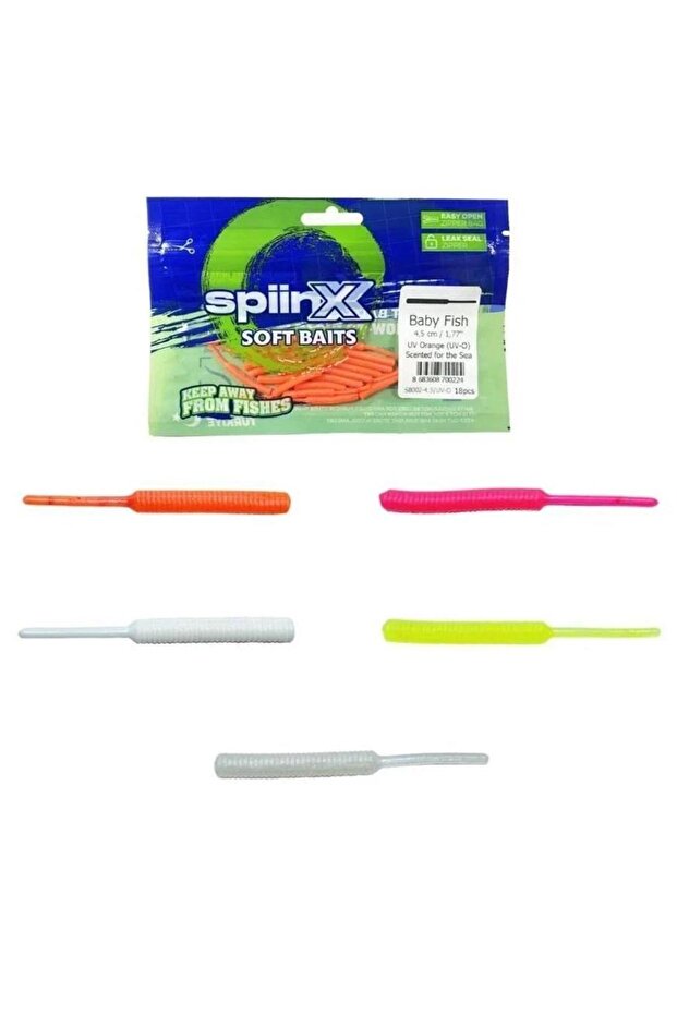 Soft Baits Baby Fish 4.5 cm Scented Silicone Bait 18 Pieces - 1