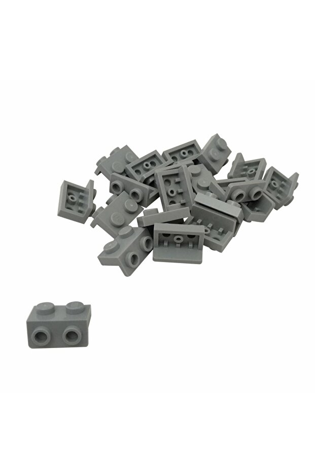 Custom Moc Creator Connection Part Bracket 1 X 2 - 1 X 2 Light Gray 4 Pieces Will Be Sent