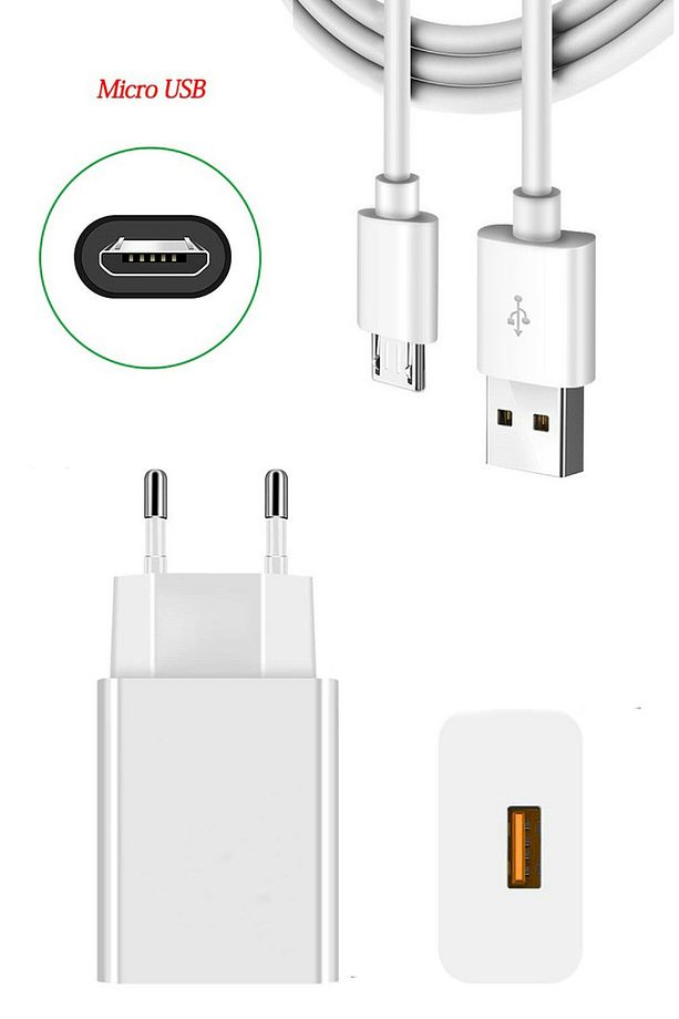 3,0amper 15watt Micro Usb Hızlı Şarj Aleti Cihazı Data Aktarım Şarz Kablosu Ve Adaptörü - 2