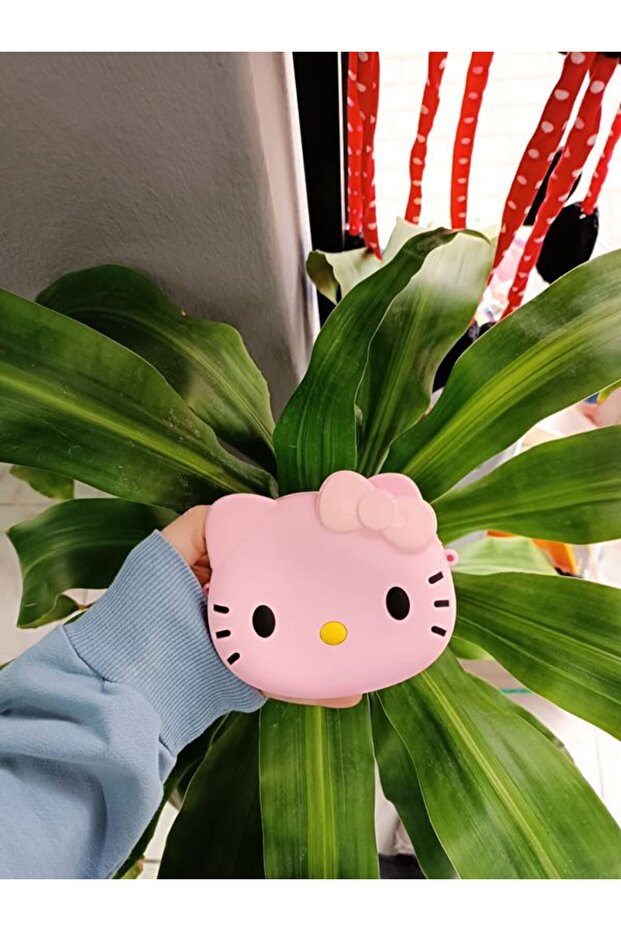 Hello Kitty Figürlü Cüzdan Boy Silikon Çanta - 1