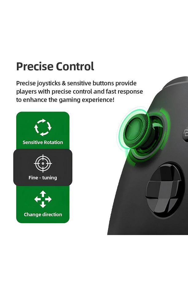 Xbox Wireless Controller Beyaz 9.Nesil Gamepad For Xbox One/One S/One X/Xbox Series S- PC/Laptop - 4