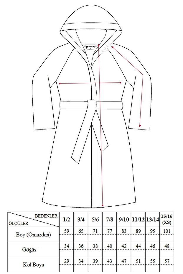 Kapşonlu Bornoz - 4