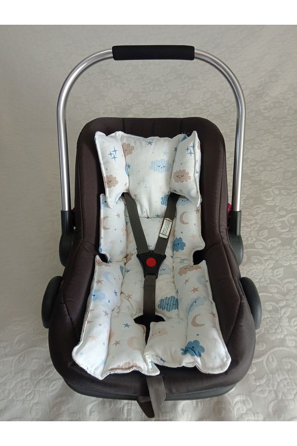 Puset örtüsü puset minderi ,emzirme yastığı, babynest ve yastık, battaniye , altaçma ve yastık - 5
