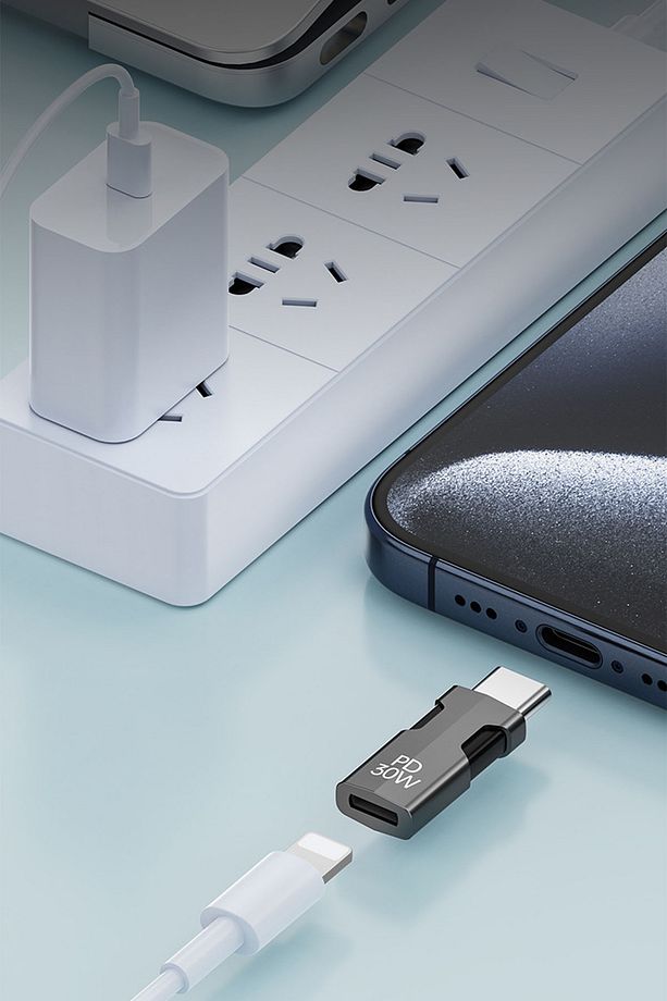 Type-C To Lightning Çevirici Şarj Giriş Yeri Çevirici 30w (Sadece Şarj Etmek için Kullanılır) - 4