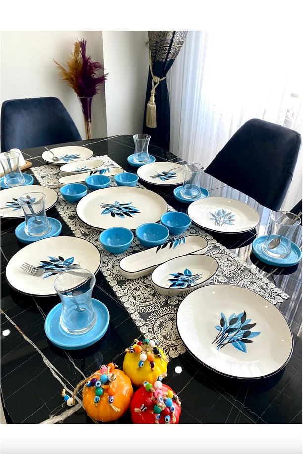 6 Kişilik 23 Parça Kahvaltı Takımı - İznik Yemek Takımı - 2