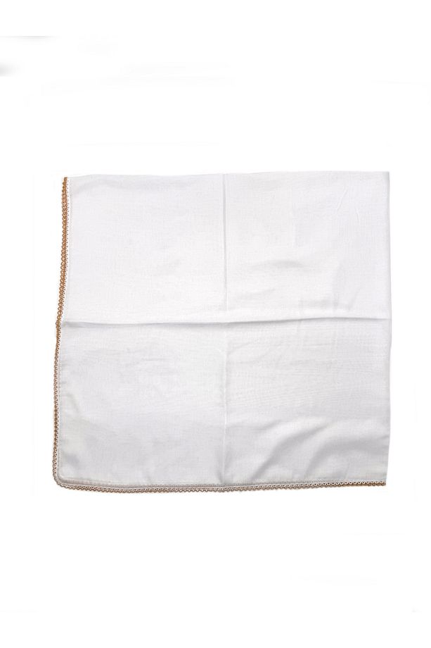 %100 Pamuklu Büyük Boy Oyalı Namazlık Tülbent Yüksek Kalite 110x110cm Eşarp Başörtüsü Yazma - 3