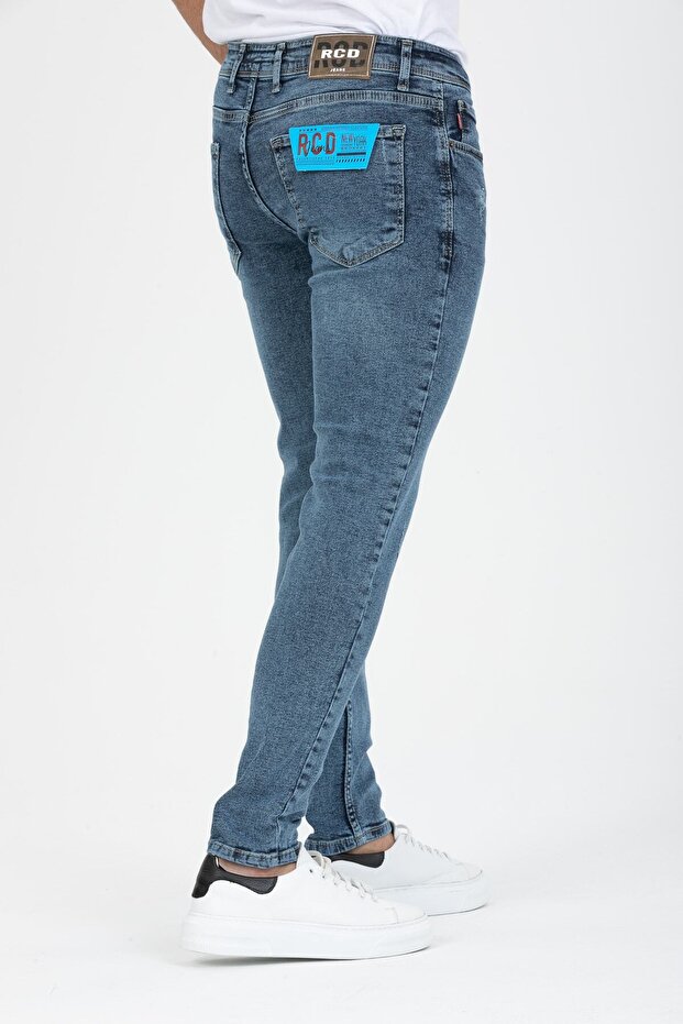 Blugi slim din lycra pentru bărbați - 5