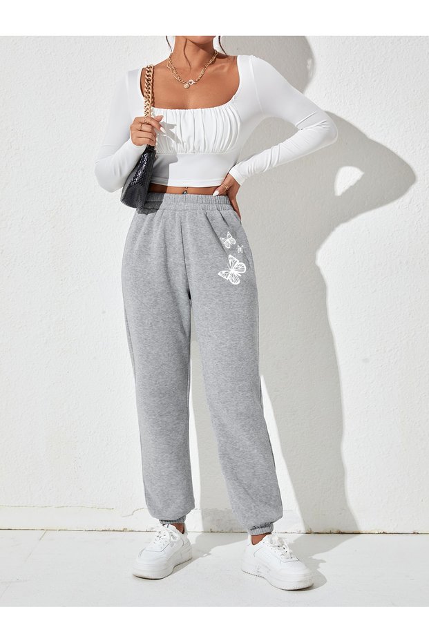 3-Piece Butterfly Printed Unisex Sweatpants Daxis Sportwear Company