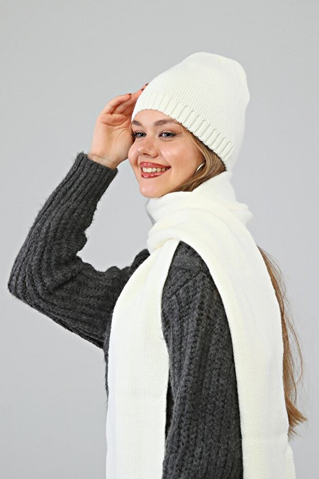 - Set beretă de lux albă - 5