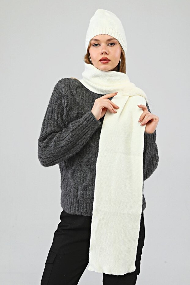 - Set beretă de lux albă - 8