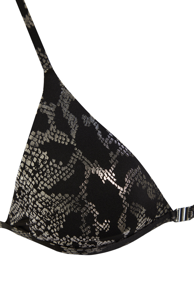 Yılan Desenli Üçgen Kaplı Brazilian Düşük Bel Bikini Takımı TBESS24BT00050 - 7